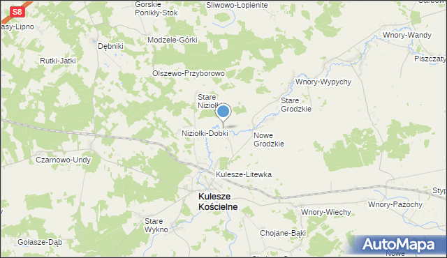 mapa Stara Litwa, Stara Litwa na mapie Targeo